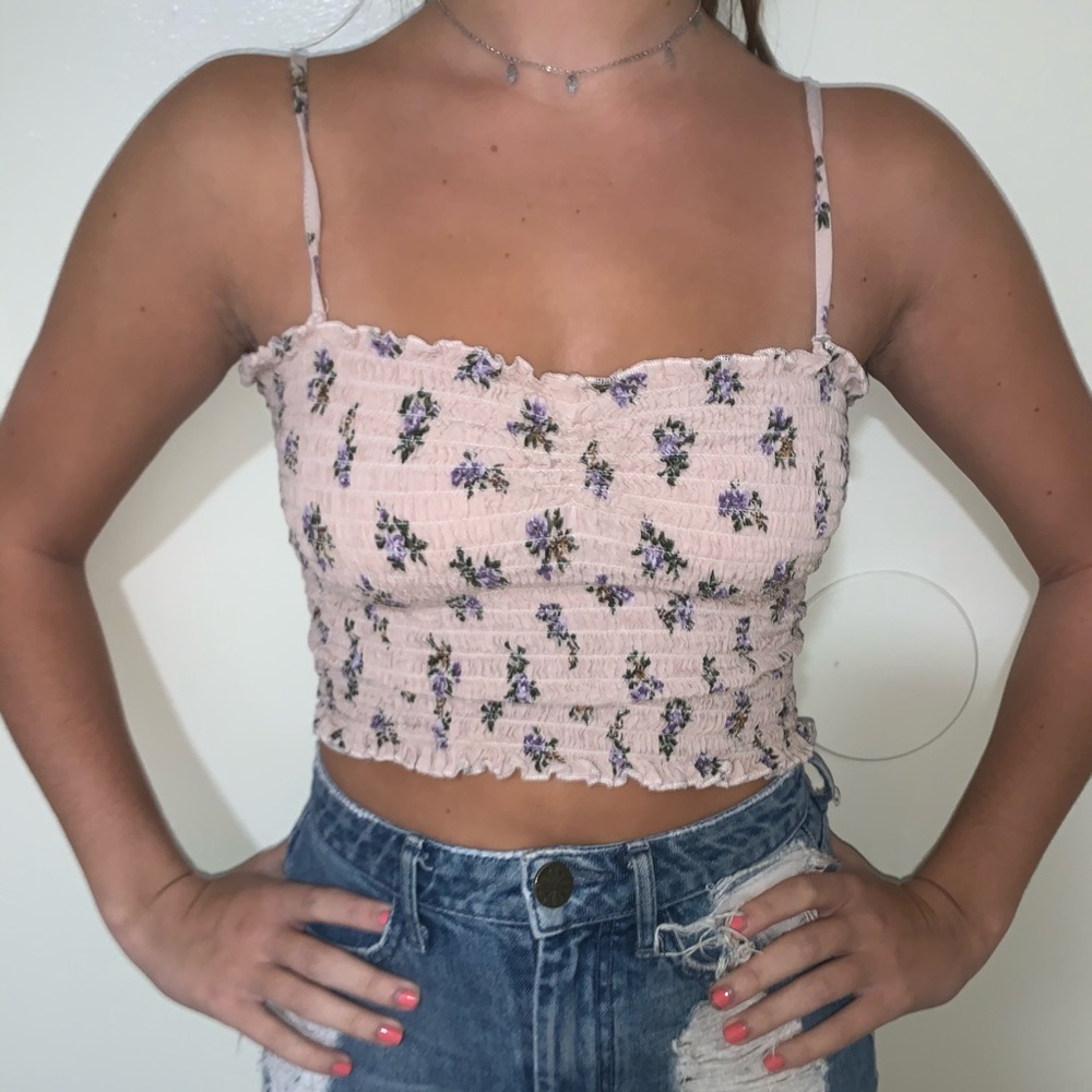 Pink Floral Top